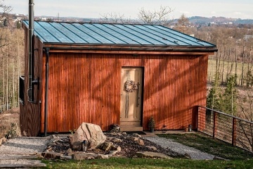 Chata s wellness - výhled na Sázavu - Vysočina