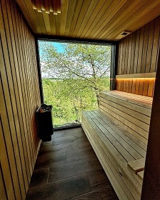 Chata s wellness - výhled na Sázavu - Vysočina