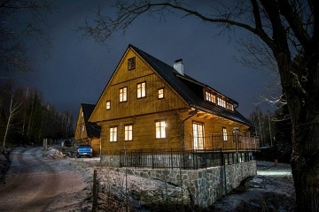 Luxusní Roubenka - vnitřní bazén - Domašov