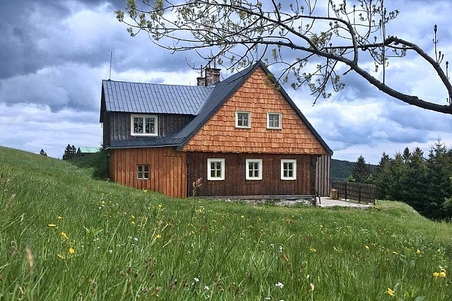 Chalupa se saunou - Pěnkavčí vrch - Krkonoše