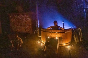 Glamping sauna a koupací sud - Krkonoše a Adršpach