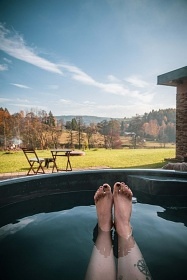 Glamping sauna a koupací sud - Krkonoše a Adršpach