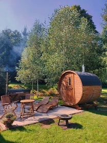 Glamping sauna a koupací sud - Krkonoše a Adršpach