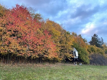 Glamping na Vyso�in� - posed u p�ehrady V�r