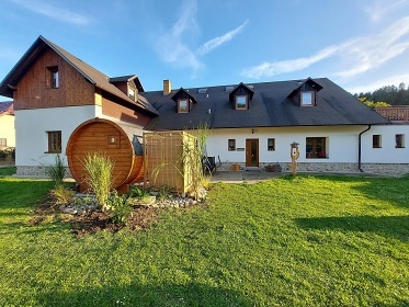 Chalupa Šumava se saunou - řeka Otava - Sušice