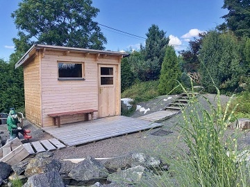 Chalupa koupací jezírko a sauna - Heřmanice