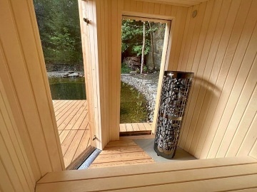 Chata koupací jezírko a sauna - apartmány Jeseníky