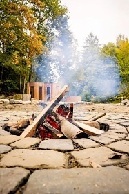 Chata koupací jezírko a sauna - apartmány Jeseníky