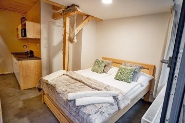 Chata koupací jezírko a sauna - apartmány Jeseníky