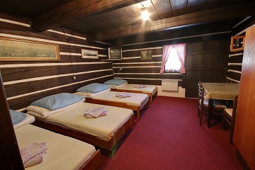 Roubenka bazén a výhled na Sněžku - Krkonoše