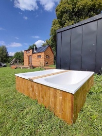 Chata a sauna - Vyšší Brod - přehrada Lipno