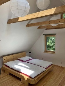 Chata se saunou - Rozhledna Vlčí Hora - Doubice