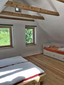 Chata se saunou - Rozhledna Vlčí Hora - Doubice
