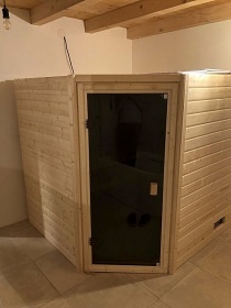 Chata se saunou - Rozhledna Vlčí Hora - Doubice
