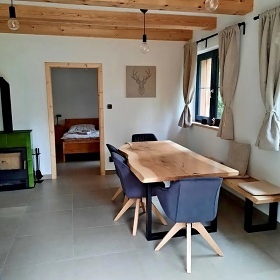 Chalupa sauna a kachlov� kamna - Povyd��