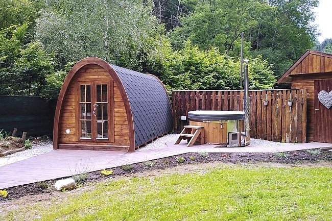 Wellness Kokořín - glamping chata Truskavna