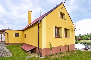 Chata u hradu Bouzov - sauna, vivka a jezrko