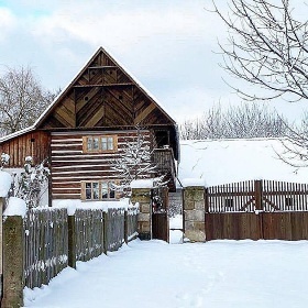 Stylová Roubenka Český ráj - hrad Kost - Plakánek