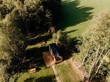 Glamping s krásným výhledem - chata Jizerské hory