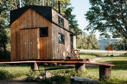 Glamping s krásným výhledem - chata Jizerské hory