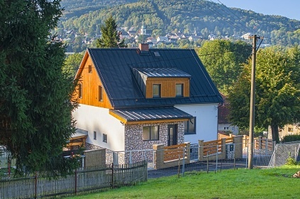 Chalupa wellness a bazén - hrad Tolštejn - Jedlová