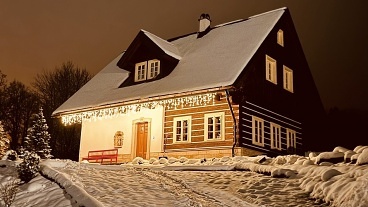Roubenka bazn a sauna - ern hora - Krkonoe