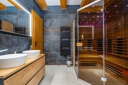 Roubenka baz�n a sauna - �ern� hora - Krkono�e