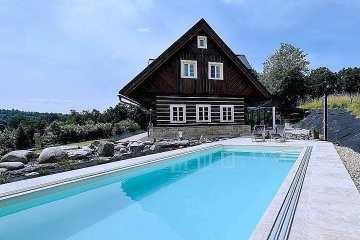 Roubenka baz�n a sauna - �ern� hora - Krkono�e