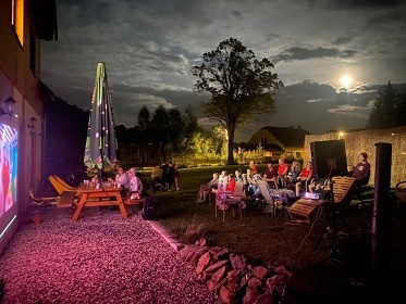 Chalupa bazn a sauna - rozhledna Such vrch