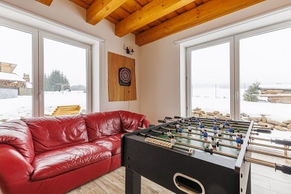 Chalupa bazn a sauna - rozhledna Such vrch