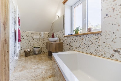 Chalupa bazn a sauna - rozhledna Such vrch