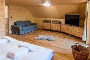 Chalupa Beskydy - sauna a koupací sud - Leskové