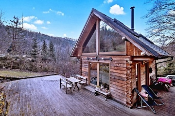 Kanadsk cedrov srub - zitkov ubytovn