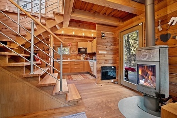 Kanadsk cedrov srub - zitkov ubytovn