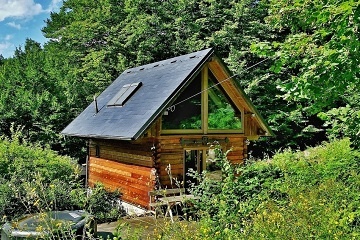 Kanadsk cedrov srub - zitkov ubytovn