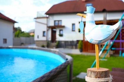 Chalupa s baz�nem - hrad Lipnice nad S�zavou