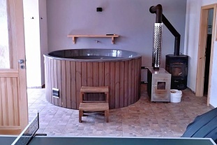 Chalupa koupací sud - přehrada Švihov - Želivka