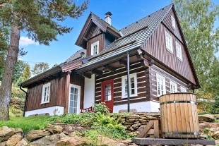 Nový objekt: Roubenka sauna a kachlová kamna - Kašperské Hory 3C-152