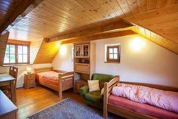 Jiho�esk� chalupa Zlat� Koruna - hrad D�v�� K�men