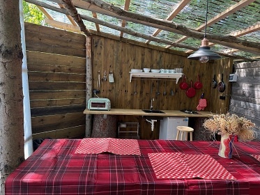 Glamping s bazénem - Nová Bystřice - Landštejn