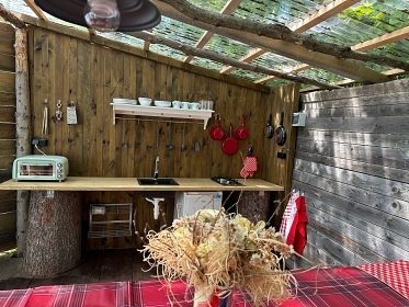 Glamping s bazénem - Nová Bystřice - Landštejn