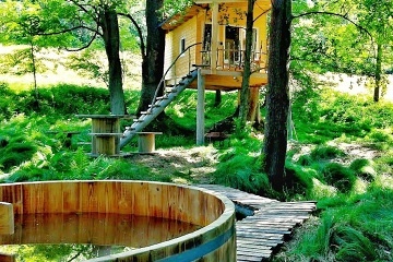 Glamping a koupac sud na samot - Treehouse