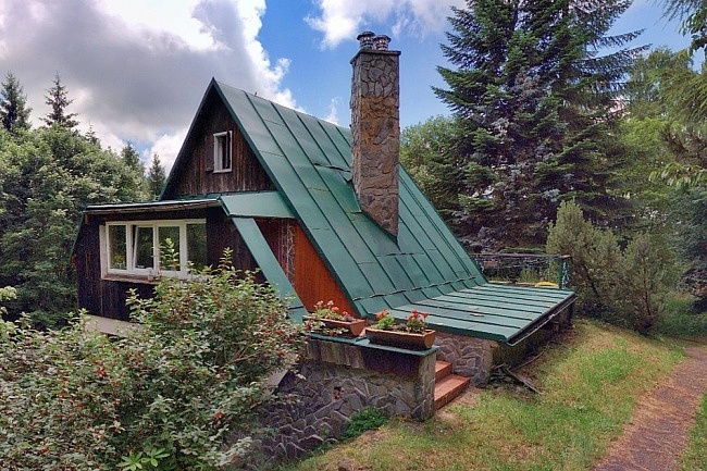 Chata Kru�n� hory - hora Kl�novec - J�chymov