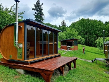 Glamping a sauna Krušné hory - Prunéřovské údolí