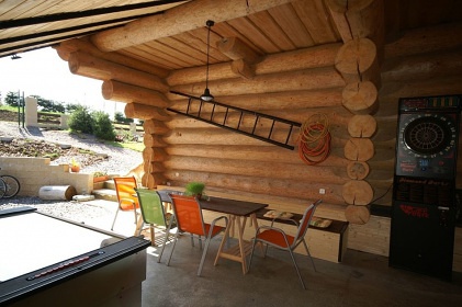 Srub vnitřní bazén a sauna - Kamenný vrch