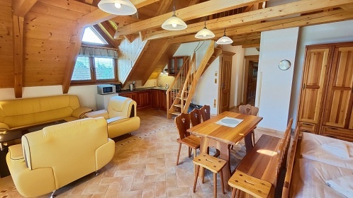 Roubenka s wellness - vyhlídka Hradisko - Telč