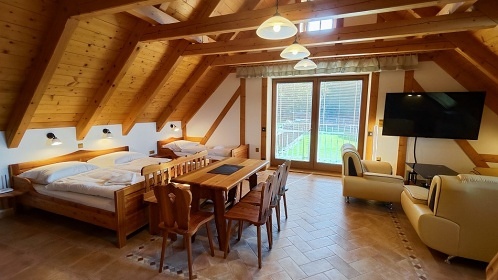 Roubenka s wellness - vyhlídka Hradisko - Telč