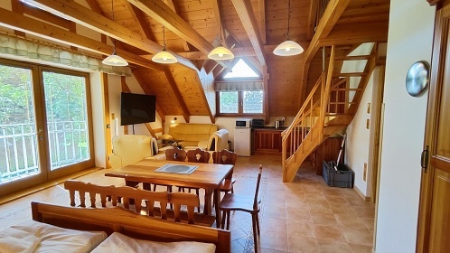 Roubenka s wellness - vyhlídka Hradisko - Telč
