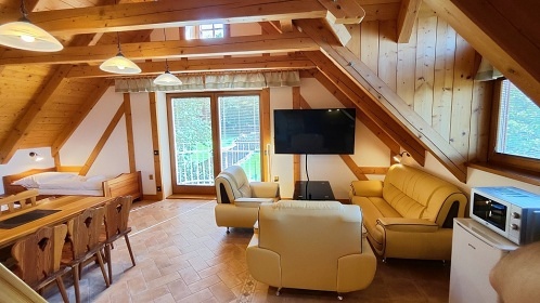 Roubenka s wellness - vyhlídka Hradisko - Telč