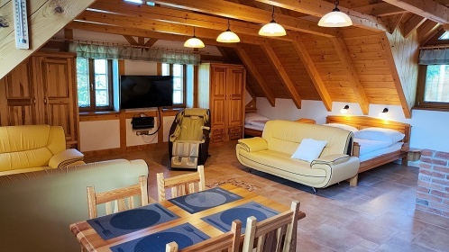 Roubenka s wellness - vyhlídka Hradisko - Telč
